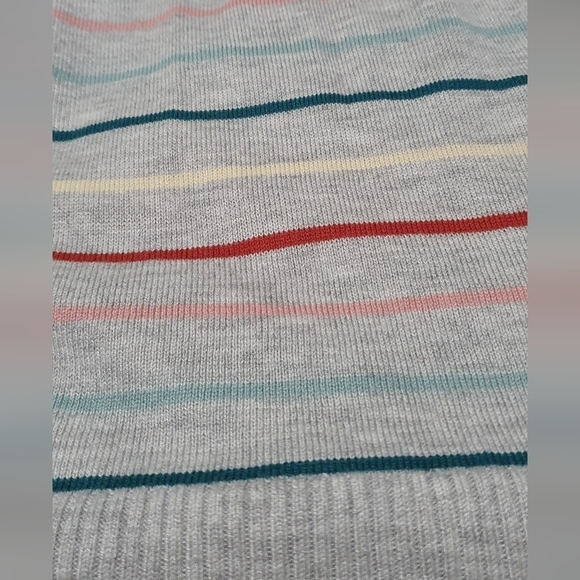 ISABEL MATERNITY Lightweight Knit Sweater Multi-colored Stripes Womens Sz M NWT - Picture 4 of 5